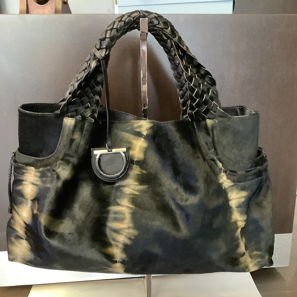 Salvatore Ferragamo Black Pony hair